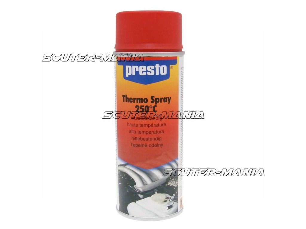 Spray Vopsea Termorezistenta Presto Rosu Mat 250 Grade 400ml