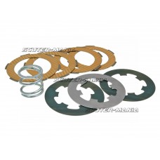 clutch disc set / clutch friction plates reinforced incl. spring Ferodo pentru Vespa 50, 90, 125 Primavera, ET3