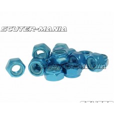 Set piulite aluminiu eloxat albastre - 15 bucati - filet M8 - Vicma